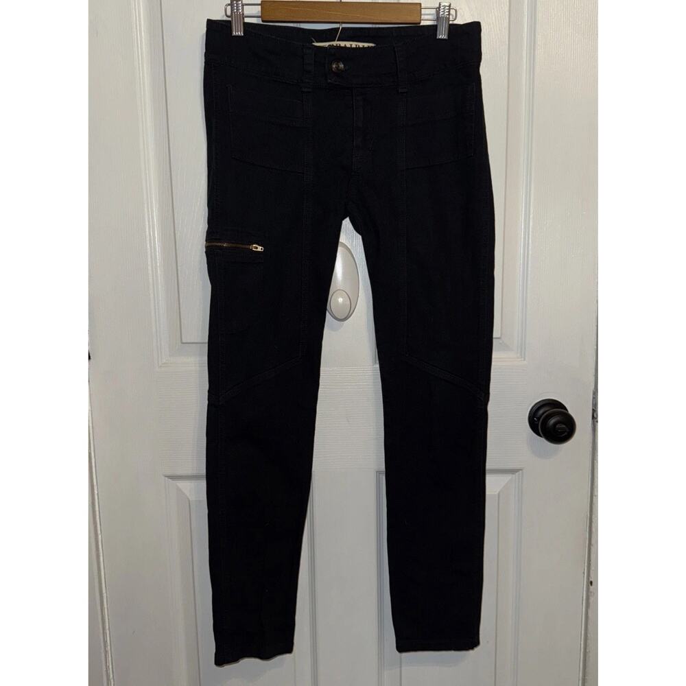 Prairie Underground Womenβs Navy Utility Jeans Pockets Sizeβ 28 Organic Cotton